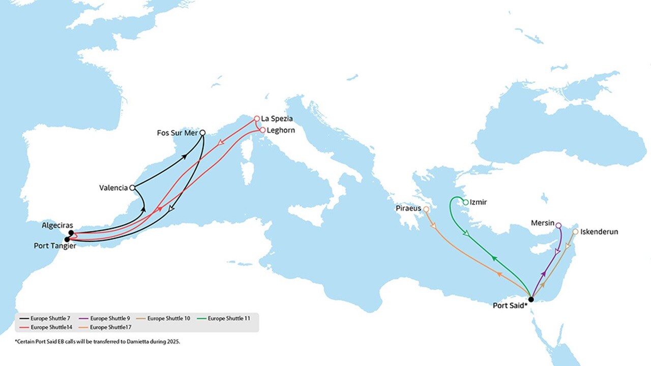Mediterranean shuttle cluster