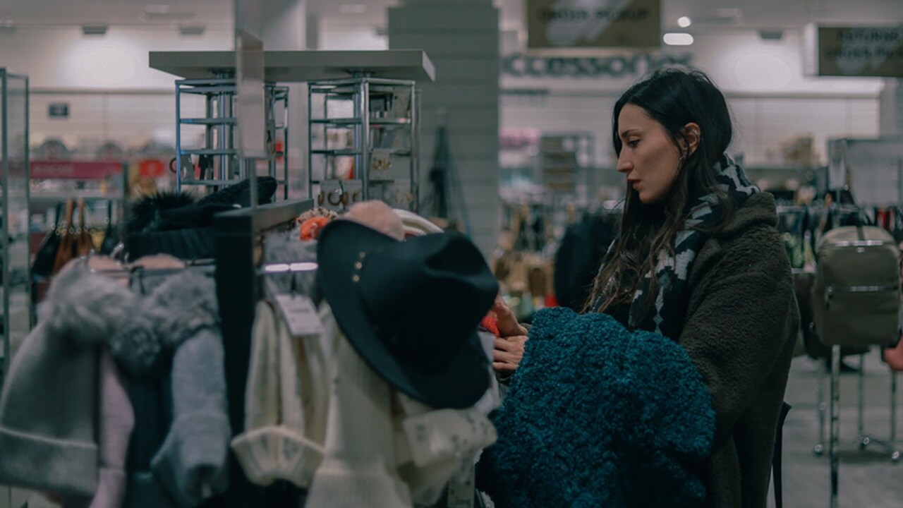 Woman in retail store