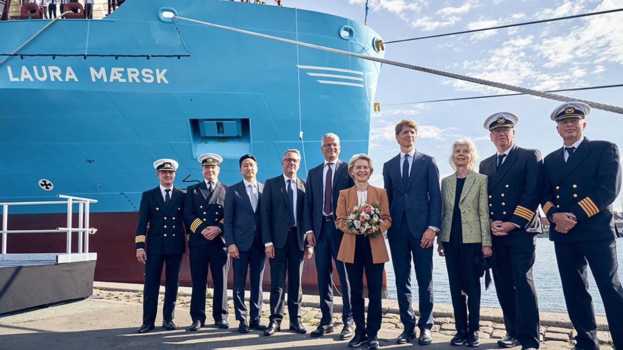 Name ceremony of Laura maersk