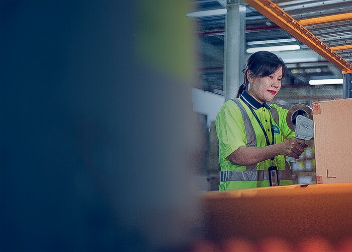 Women working in warehouse