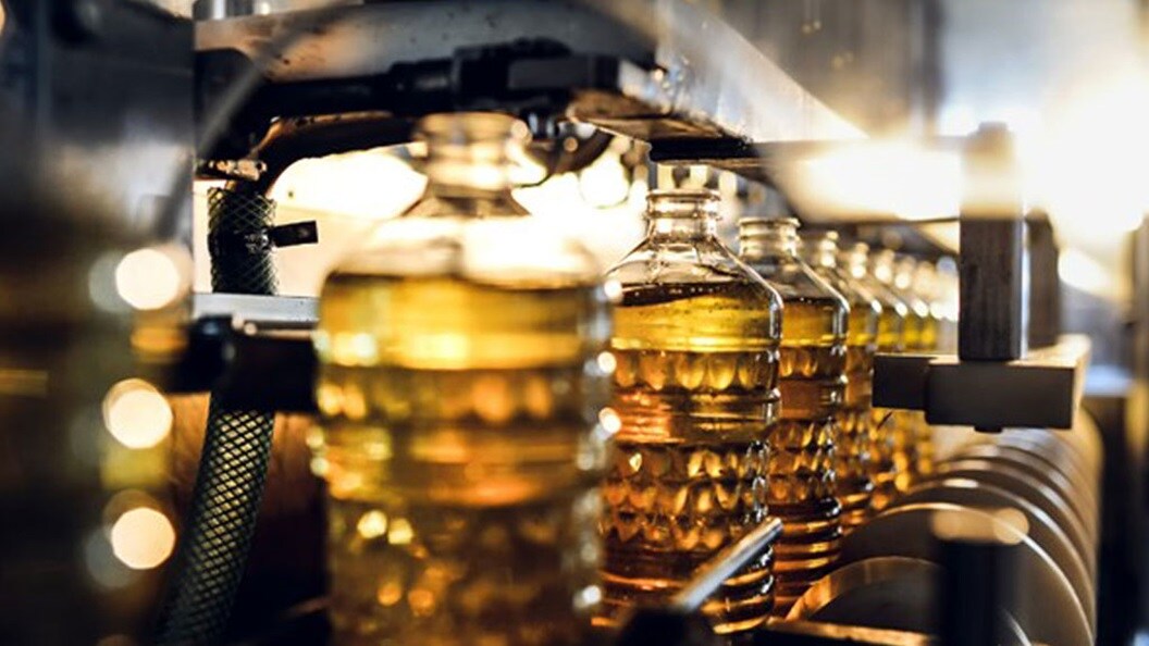 bottles being made in a factory