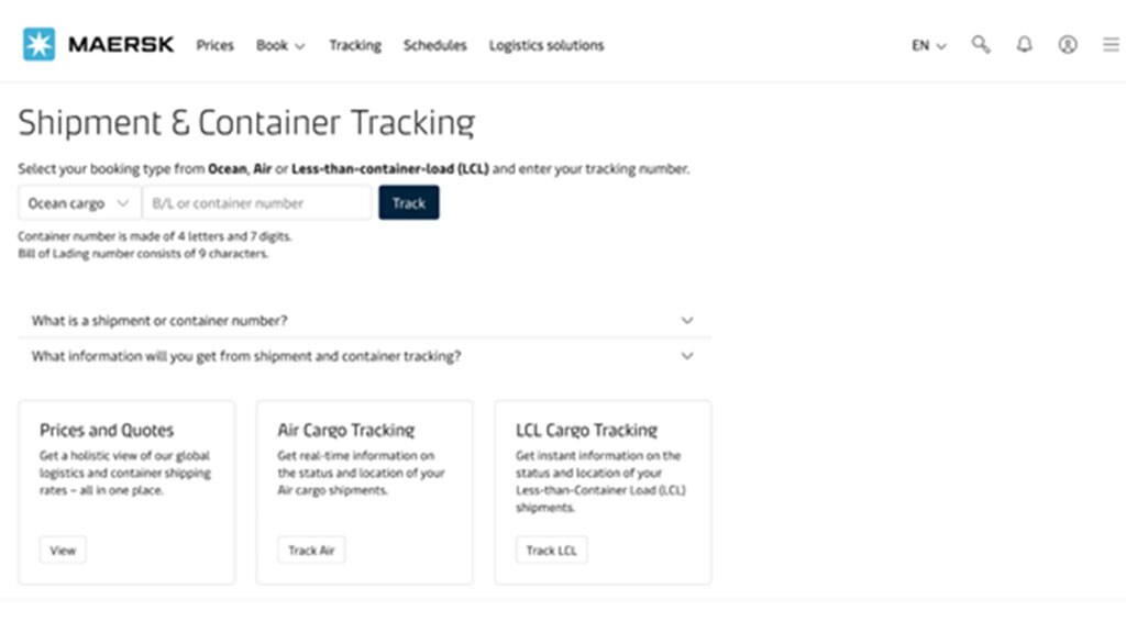 container tracking