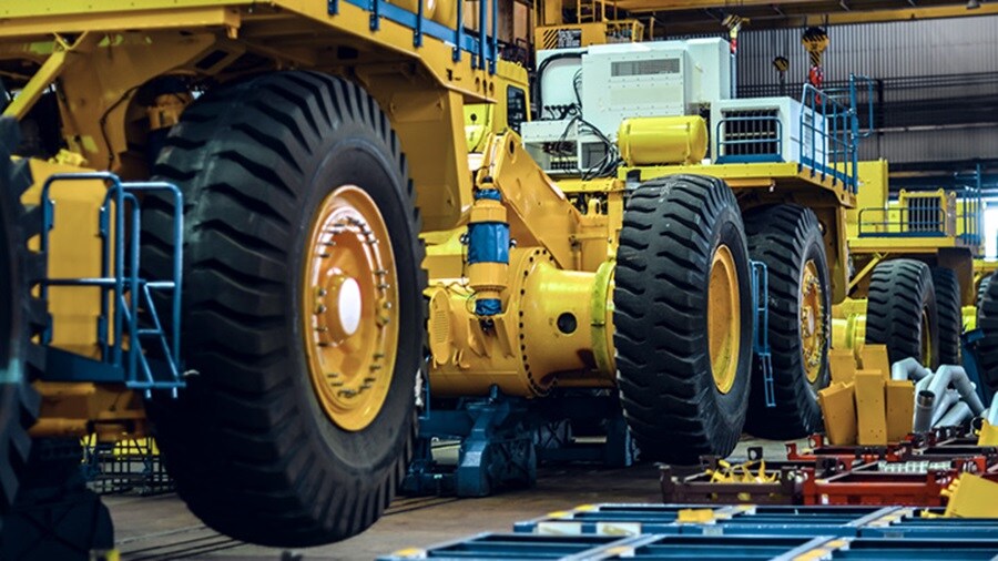 Truck at factory
