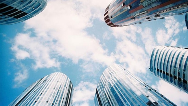 View of sky from ground