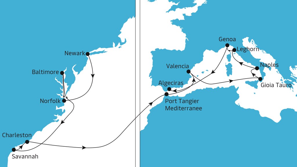 TA5 Eastbound Map