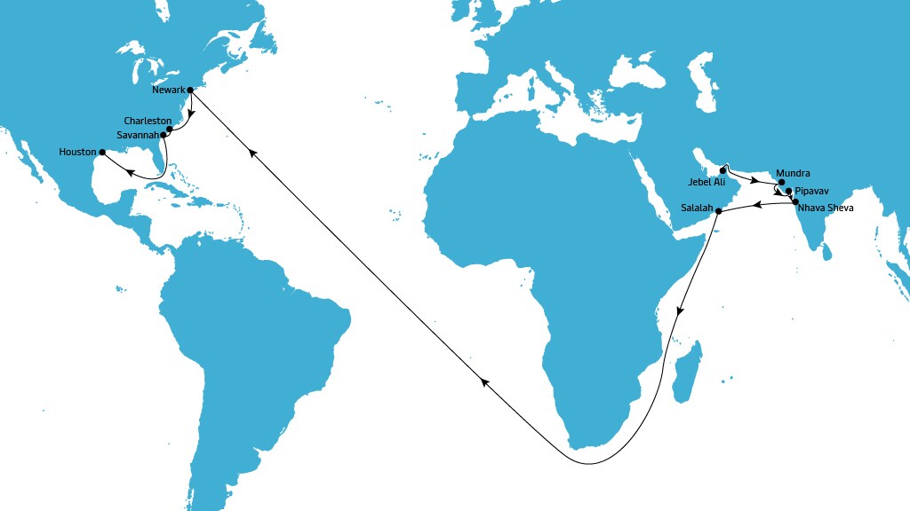 MECL1 Westbounf map