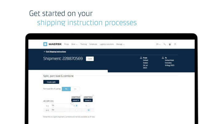 shipping instruction