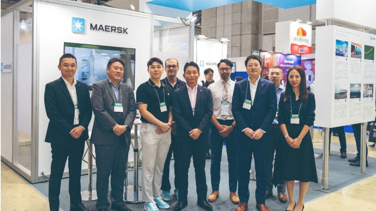 Maersk booth at Logistech Tokyo 2023