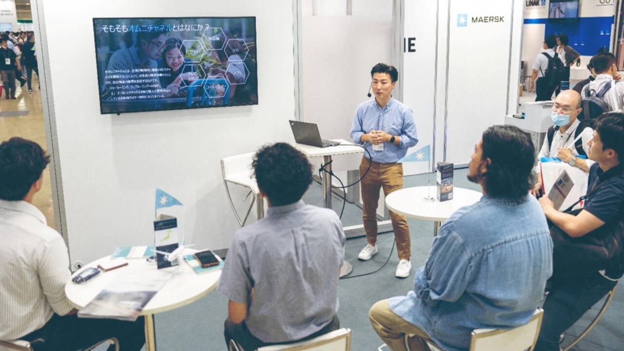 Maersk booth at Logistech Tokyo 2023