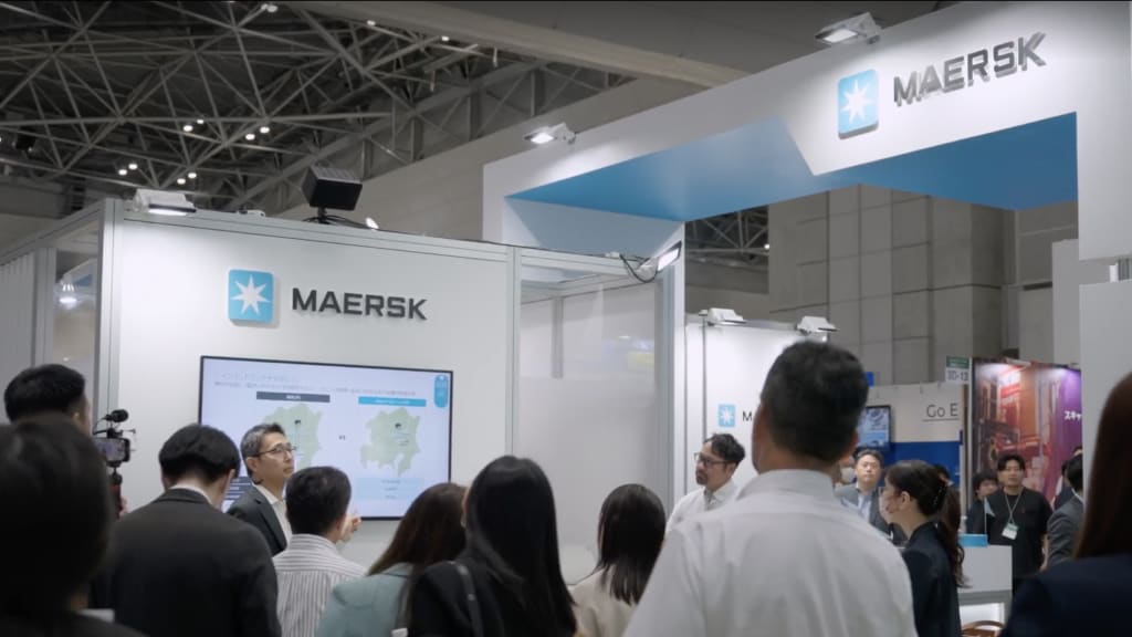Maersk booth at Logistech Tokyo 2023