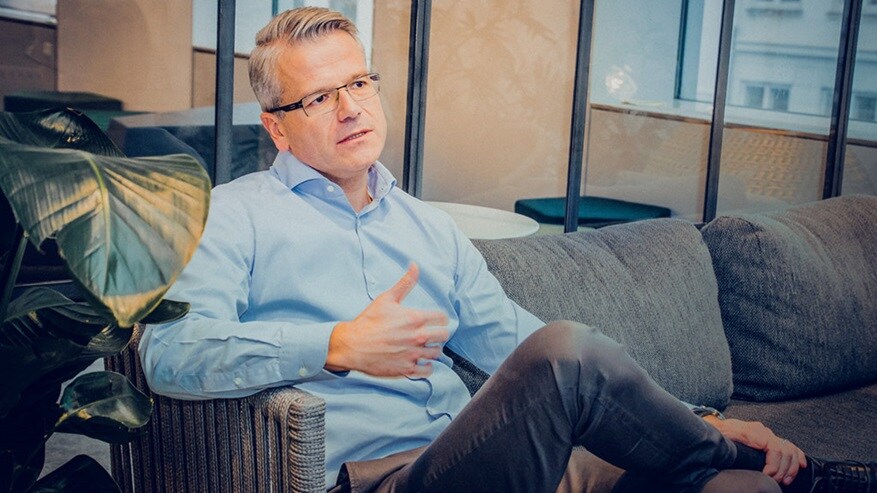 File photo of Maersk CEO Vincent Clerc
