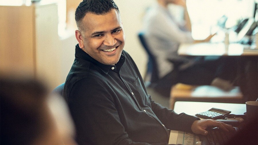 Maersk Customs Services consultant working at the office.