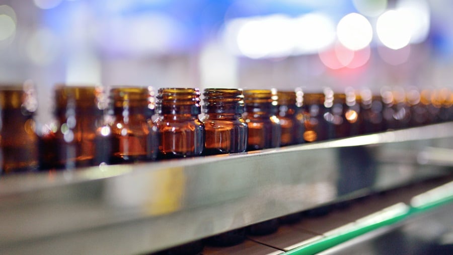 Bottles in a Tray