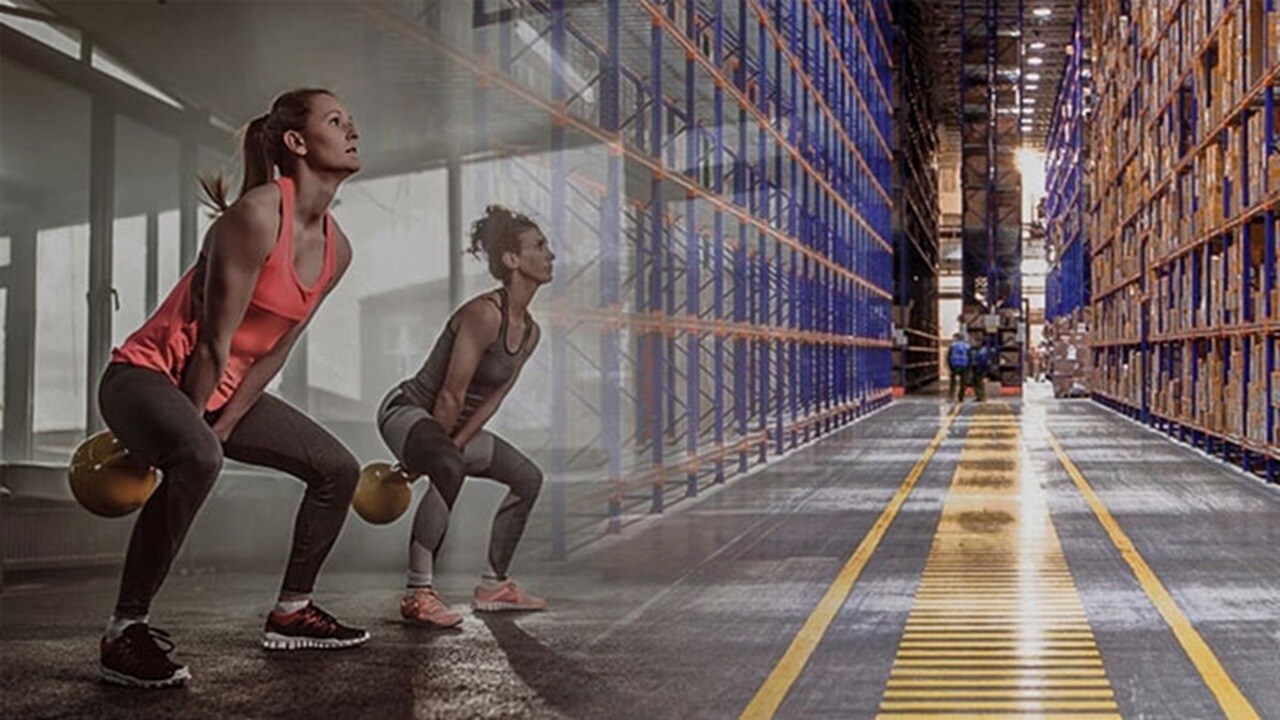 Impact of sports industry trends on supply chains – A woman working out with training equipment.